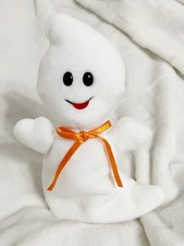 Ty Beanie Babies, Retired Spooky Ghost Plush with Tush Tag Errors, 1995