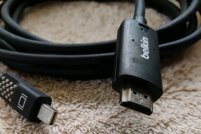 Belkin Mini DisplayPort to HDMI Cable, 4k - 12ft - Black