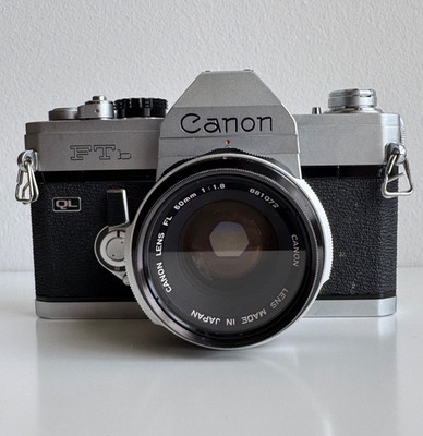 Canon FTb QL 35mm SLR Film Camera with 50mm F/1.8 Lens