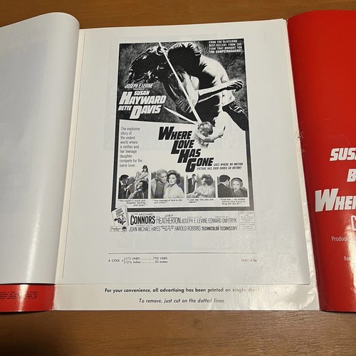 Where Love Has Gone Pressbook Campaign Manual Movie Ad 1964 Bette Davis Film - Bild 6 von 13