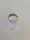 Vintage Zuni Style RING Sz 6 Sterling Silver Turquoise Southwest Signed TCA