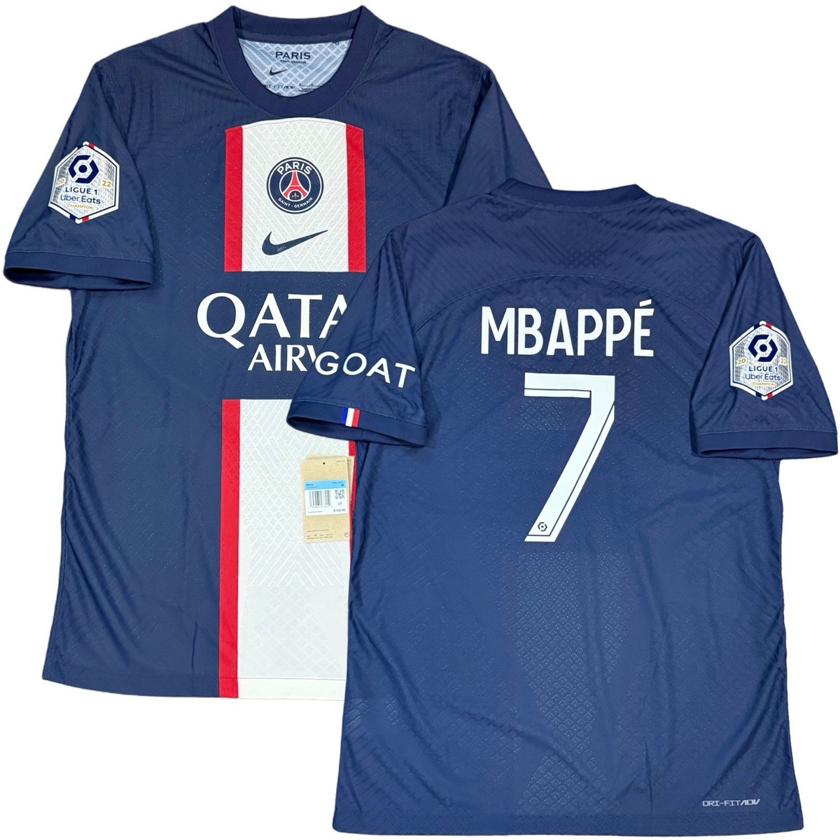 2022/23 PSG Authentic Home Jersey #7 Mbappe Medium Nike