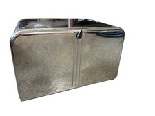 Vintage Lincoln Beauty Box Bread Box Chrome 17 x 11 x 11  Cutting BD &Pie Shelf