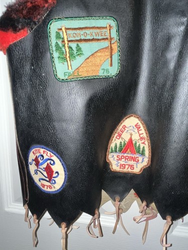 Vtg 70s YMCA Y Indian Guides Vest Patches Scout Advisor Cheyenne Chief Mohawk 76 - Picture 8 of 18