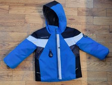Obermeyer Boys Ski Set Jacket  Snow Pants Size 4 Blue Black Insulated I-Grow
