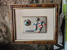 QUADRO VINTAGE ITALIA 90 ORIGINALE CALCIO MASCOTTE CIAO MODERNARIATO