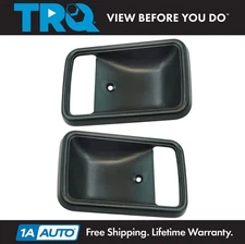 TRQ Interior Door Handle Bezel Black Driver Passenger Side Pair for RX-7 RX7
