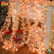 Artificial Sakura Flower Vine – 180cm Silk Garland for Wedding & Home Decor