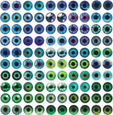 100PCS Eyes Glass Cabochon for Clay Doll Making Sculptures Props Craft DIY Findi