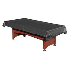 Pool Table Cover PVC Waterproof Dustproof for 7/8/9 Ft Billiard/Pool 9FT Black