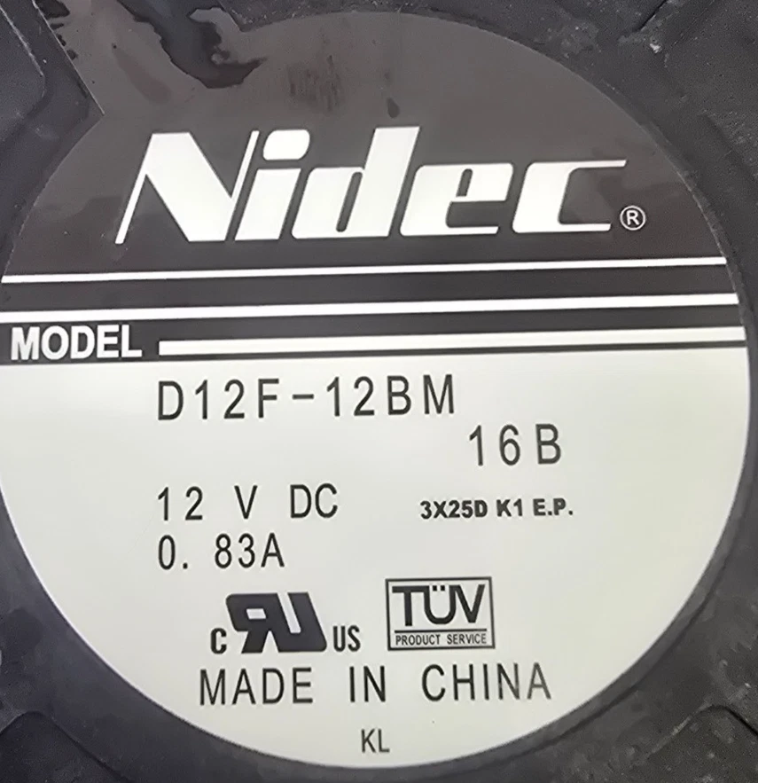 NIDEC D12F-12BM DC12V 0.83A 3Pin Blower Projector Cooling ! FREE SHIPPING !  D4 - Image 4 of 4