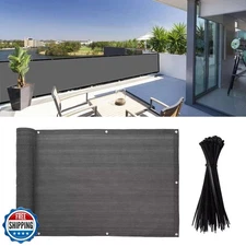 Junkogo 3x16Ft Balcony Privacy Screen, Apartment Railing Cover for Sunshade W