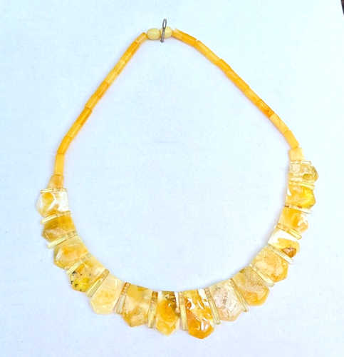Collar de ámbar báltico blanco natural joyería de lujo joyería rara para... - Imagen 5 de 7