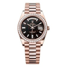 Rolex Day-Date 40mm Eisenkiesel Diamond Dial Rose Gold President - 228345RBR