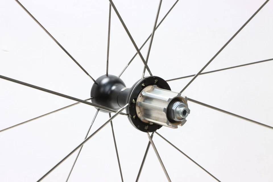 Juego de ruedas tubulares Campagnolo Bora carbono/aleación Campy buje libre llanta qr 1999 nuevo nos Foto 4 de 4