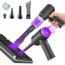 Meudeen 14500 Pa Computer Vacuum Cleaner Mini & 110000RPM Compressed Purple NEW!