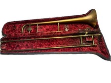 Vintage Pan-American Elkhart Ind USA Trombone. Read