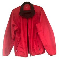 Ativa Women's XL Red Windbreaker Jacket Lightweight Full Zip