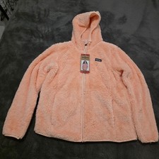 Pink Eddie Bauer Plush Youth Hooded Jacket Size M 10/12