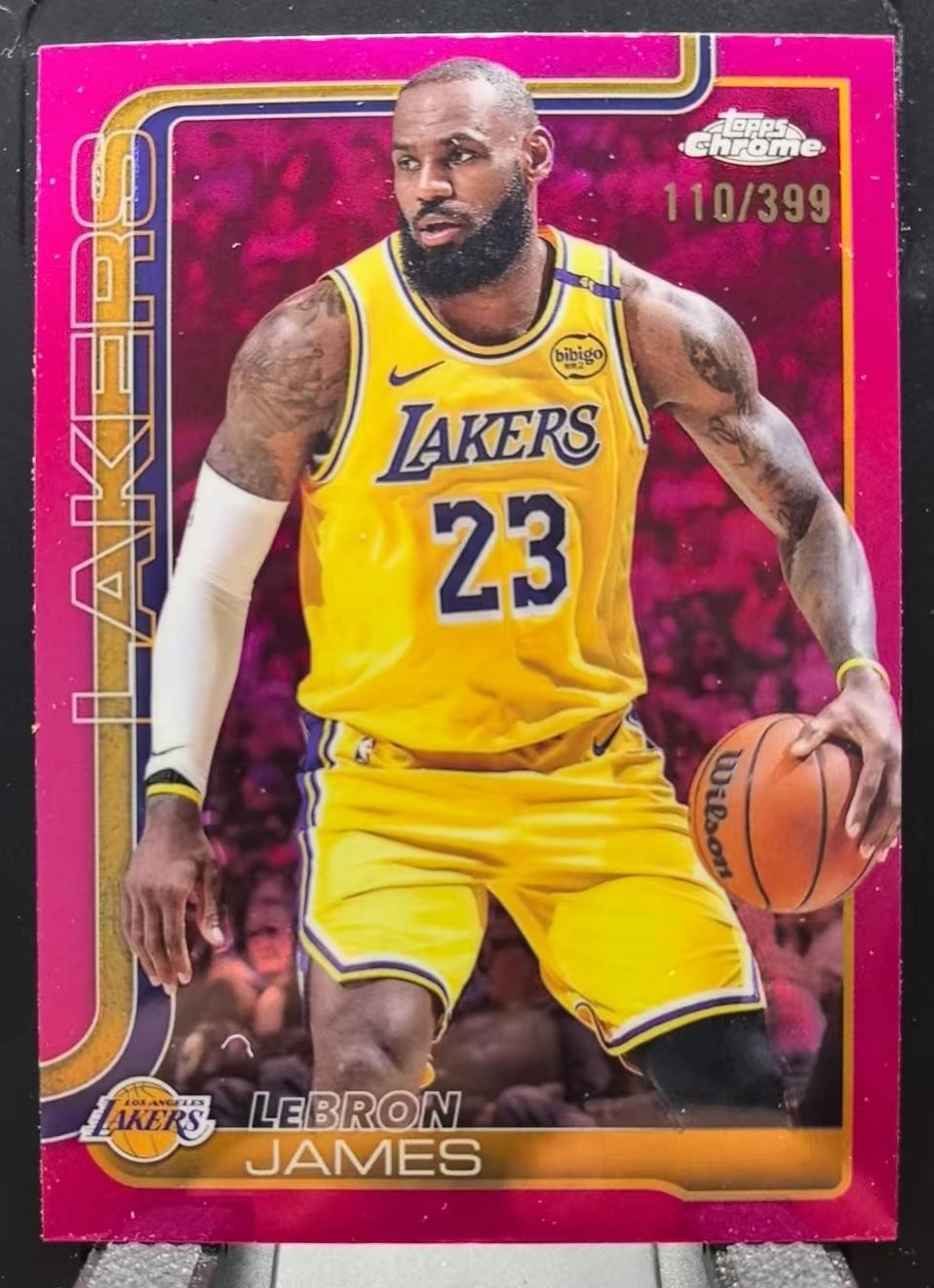 2025-26 Topps Chrome LeBron James #127 Magenta /399
