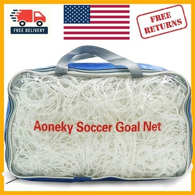Flexible 24 x 8 Ft Polyethylene Soccer Goal Net - Your Ultimate Practice Partner