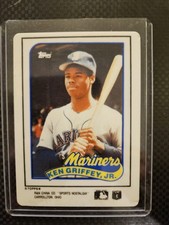 Ken Griffey Jr. - Porcelain 1989 Traded Topps Baseball Card Limited Edition #41T