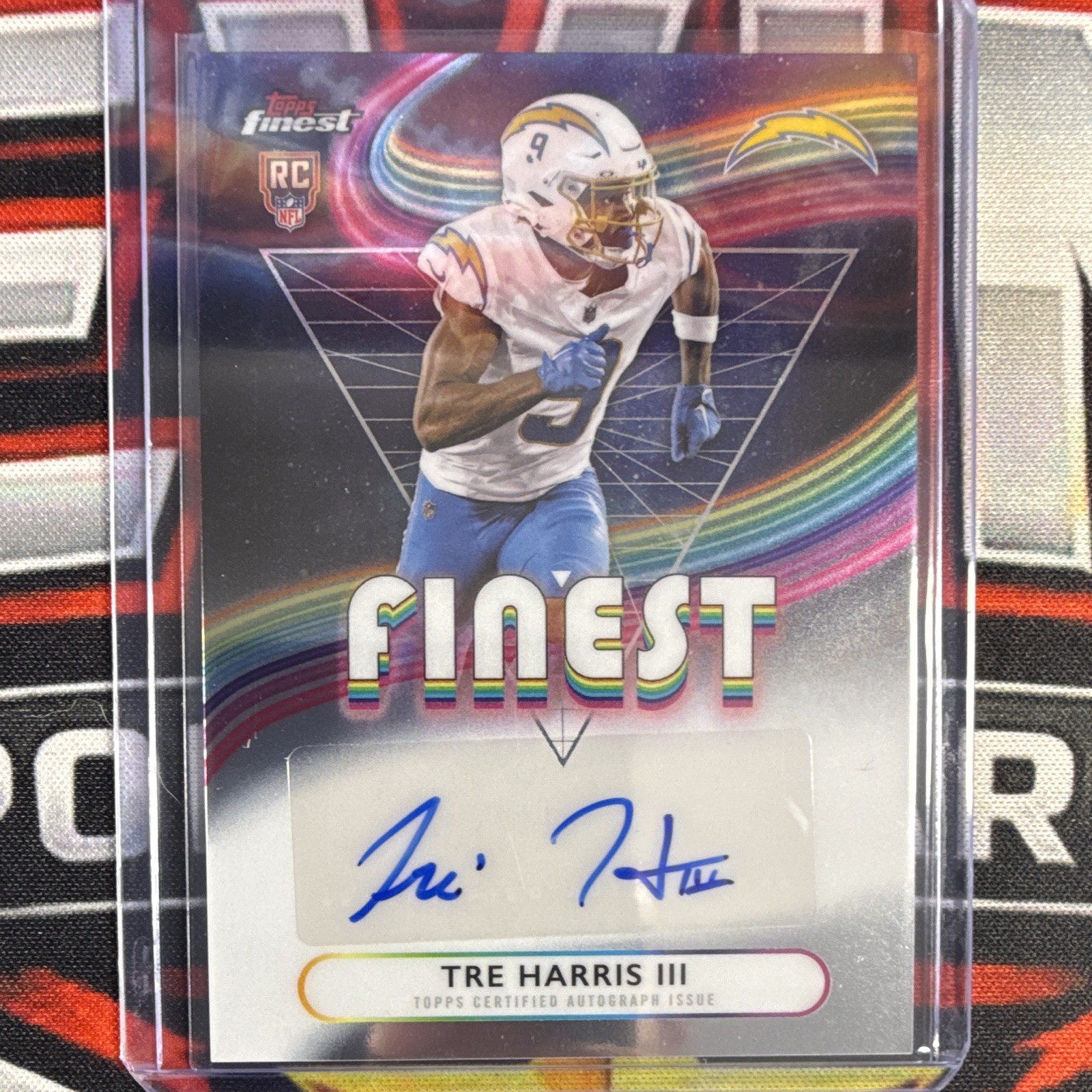 2025 Topps Finest Tre Harris III Rookie Finest Autographs RFA-TH Chargers