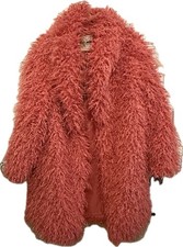 Faux Fur Long Pink Coat XL NEW Festival Rave Pride Fashion Nova Statement Party