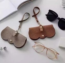 Sunglass Holder Soft Leather Fashion Sunglasses Bag Sunglasses Case for Purse 