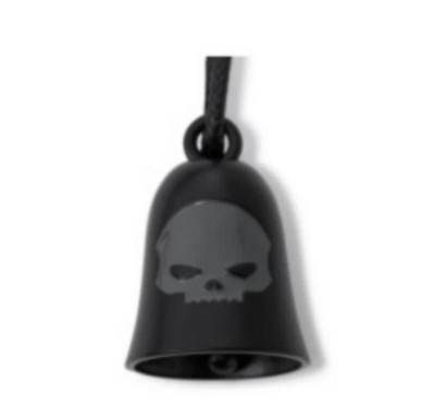 Harley-Davidson Glocke Matte Skull, Schwarz, Metall