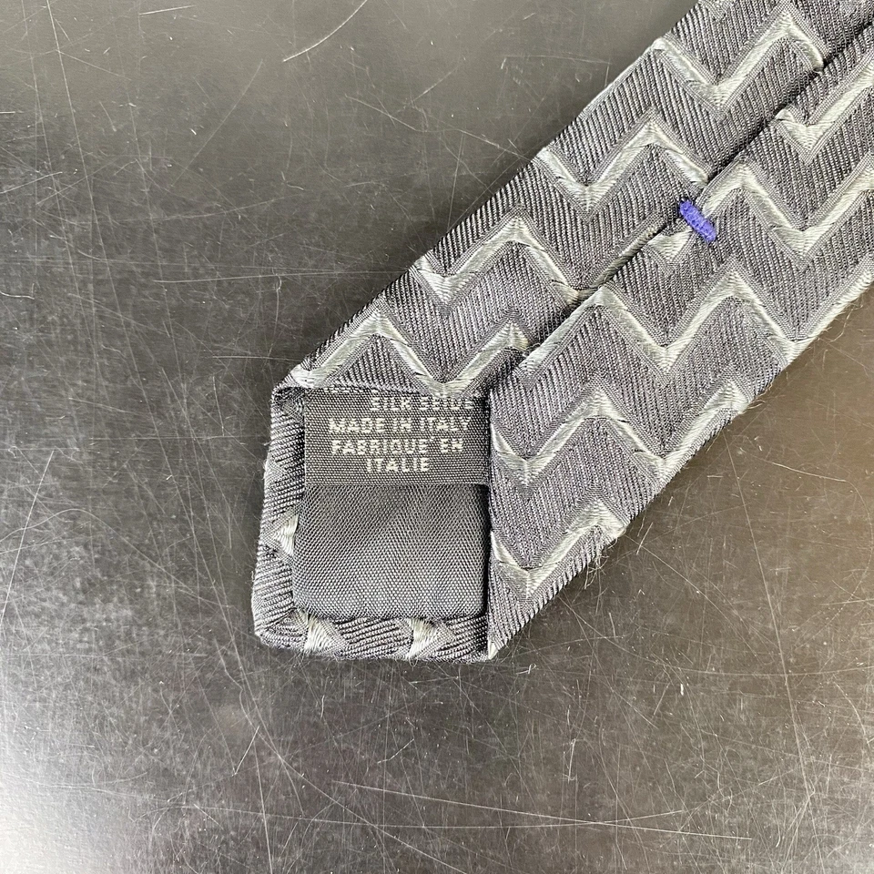 Corbata vintage Jean Paul Gaultier 100 % seda 57" estampada, usada auténtica Foto 4 de 4