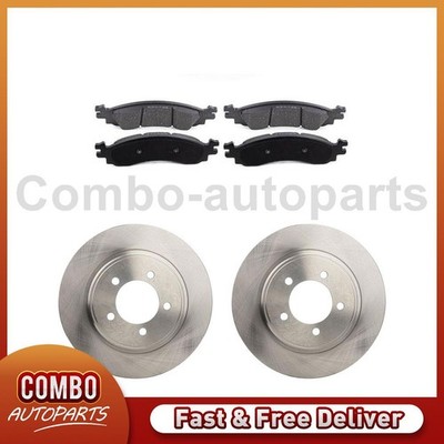 Front Disc Rotors Semi-Metallic Pads for 2007-2010 Ford Explorer Sport Trac
