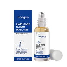 Hoegoa Hair Care Serum Massage Roller Design Moisturizing Hair Essence 30m PSM