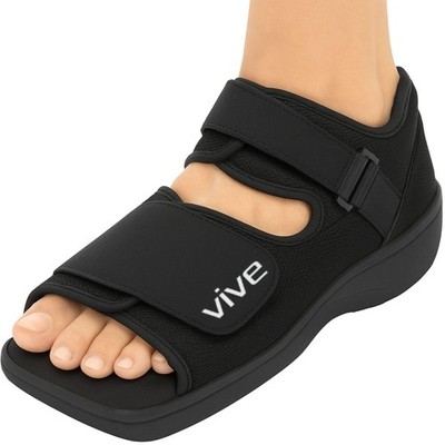 Vive Post Op Shoe - Lightweight Medical Walking Boot with Adjustable Strap -