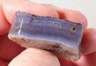Holley Blue Agate Lapidary 2.6 oz windowed fortification rough lot H1 — photo 7