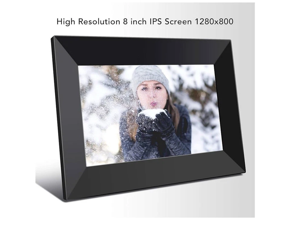 8Inch 16GB Smart WiFi Digital Photo Frame, WLAN Photo Frame with LCD IPS Touchsc - Image 3 of 4