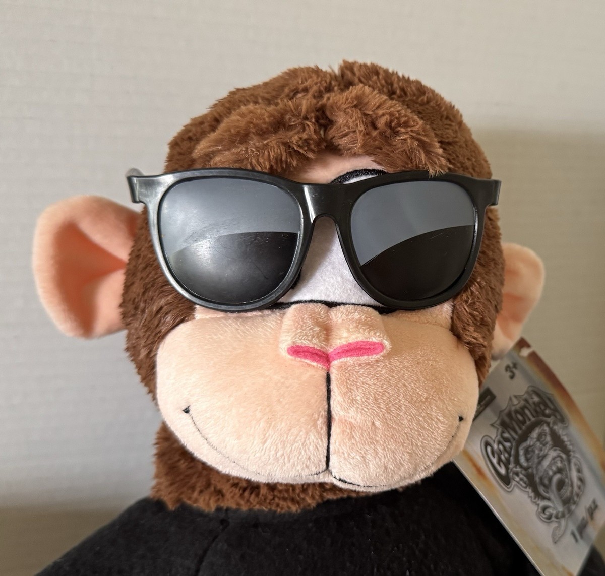 Gas Monkey Garage Dallas Texas Plush Stuffed Monkey w/Sunglasses