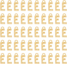 KC Gold Alloy Metal Alphabet Letter Charms Spacer Beads Bulk for DIY Craft Brace