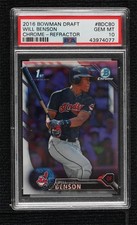 2016 Bowman Draft Chrome Picks Refractor Will Benson #BDC-80 PSA 10 GEM MT 7m3