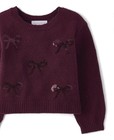 The Children’s Place Toddler Girls Maroon Sequin Pullover Sweater Size 5T — photo 5