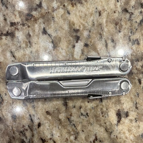 Leatherman Rebar Multi-Tool Silver Stainless Steel Pliers Knife Saw File