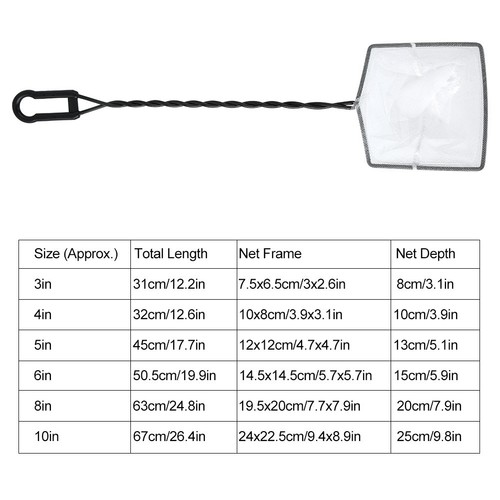 10PCS Aquarium Accessories Fish Tank Tools Plastic Fishing Net Fishnet . - Picture 10 of 11