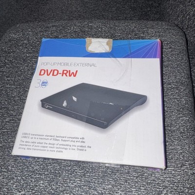 Pop-Up Mobile External DVD-RW Drive USB 3.0 Portable Rewritable CD DVD Player 