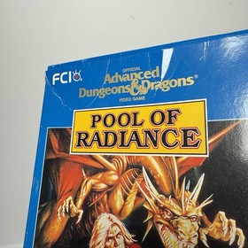 DUNGEON & DRAGONS: POOL OF RADIANCE - NES Game Box ONLY (Advanced D&D) Authentic