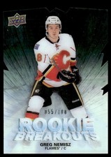 2011-12 Upper Deck Rookie Breakouts Greg Nemisz Rookie 055/100 Calgary Flames