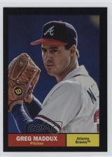 2024 Topps Archives 1961 Topps Black Foilboard Greg Maddux #93 HOF 16kt