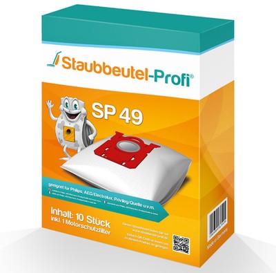 10 Staubsaugerbeutel SP49 passend für Philips HR 8358 Impact