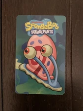 SpongeBob SquarePants Arcade Coin Pusher Card - GARY - With BARCODE - 007 - RARE