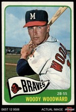 1965 Topps #487 Woody Woodward Braves 3 - VG
