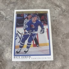 MATS SUNDIN, '90-'91 O-PEE-CHEE PREMIER ROOKIE CARD Mint. rookie card picture